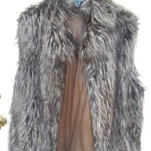 Faux fur vest